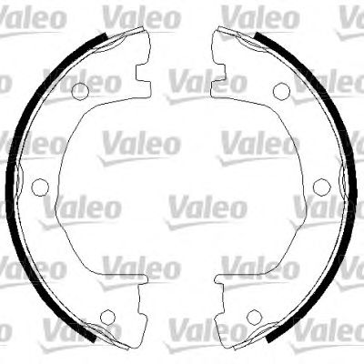 VALEO 128900 -  Комплект тормозных колодок, стояночная тормозная система