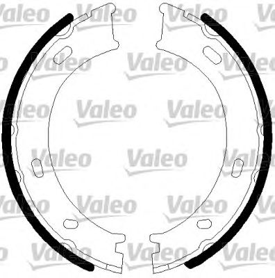 VALEO 128901 -  Комплект тормозных колодок, стояночная тормозная система