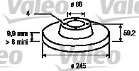 VALEO 186114 -  Тормозной диск