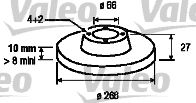 VALEO 186134 -  Тормозной диск