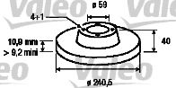 VALEO 186155 -  Тормозной диск