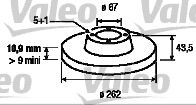 VALEO 186176 -  Тормозной диск