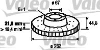 VALEO 186177 -  Тормозной диск