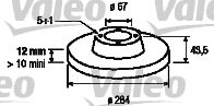 VALEO 186182 -  Тормозной диск