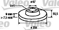 VALEO 186184 -  Тормозной диск