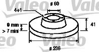 VALEO 186186 -  Тормозной диск
