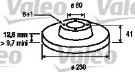 VALEO 186187 -  Тормозной диск