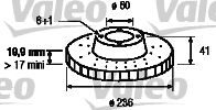 VALEO 186188 -  Тормозной диск