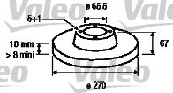 VALEO 186190 -  Тормозной диск