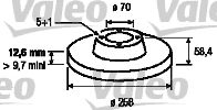 VALEO 186192 -  Тормозной диск