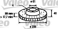 VALEO 186213 -  Тормозной диск