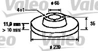 VALEO 186245 -  Тормозной диск