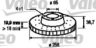 VALEO 186247 -  Тормозной диск
