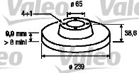 VALEO 186249 -  Тормозной диск