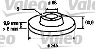 VALEO 186294 -  Тормозной диск