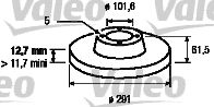 VALEO 186310 -  Тормозной диск
