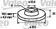 VALEO 186424 -  Тормозной диск