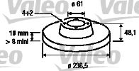 VALEO 186435 -  Тормозной диск