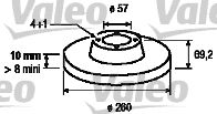 VALEO 186490 -  Тормозной диск