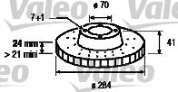 VALEO 186496 -  Тормозной диск