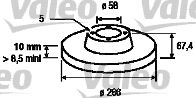VALEO 186503 -  Тормозной диск