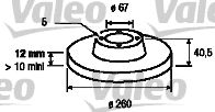 VALEO 186562 -  Тормозной диск