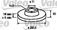 VALEO 186579 -  Тормозной диск