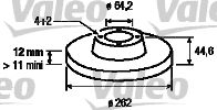 VALEO 186620 -  Тормозной диск