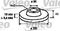VALEO 186647 -  Тормозной диск