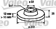 VALEO 186724 -  Тормозной диск