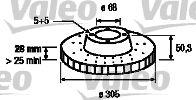 VALEO 186741 -  Тормозной диск
