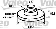 VALEO 186760 -  Тормозной диск