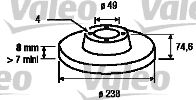 VALEO 186775 -  Тормозной диск