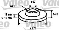 VALEO 186798 -  Тормозной диск