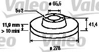 VALEO 186854 -  Тормозной диск