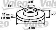 VALEO 186858 -  Тормозной диск