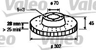 VALEO 186880 -  Тормозной диск