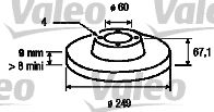 VALEO 186899 -  Тормозной диск