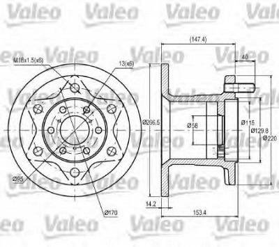 VALEO 187028 -  Подъемное устройство для окон