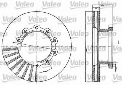 VALEO 187116 -  Тормозной диск