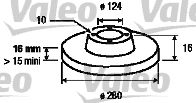 VALEO 187152 -  Тормозной диск