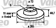 VALEO 197021 -  Тормозной диск