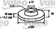 VALEO 197023 -  Тормозной диск