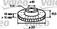 VALEO 197028 -  Тормозной диск