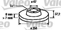 VALEO 197036 -  Тормозной диск