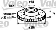 VALEO 197051 -  Тормозной диск