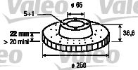 VALEO 197088 -  Тормозной диск