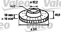 VALEO 197096 -  Тормозной диск