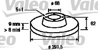 VALEO 197106 -  Тормозной диск