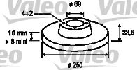 VALEO 197129 -  Тормозной диск